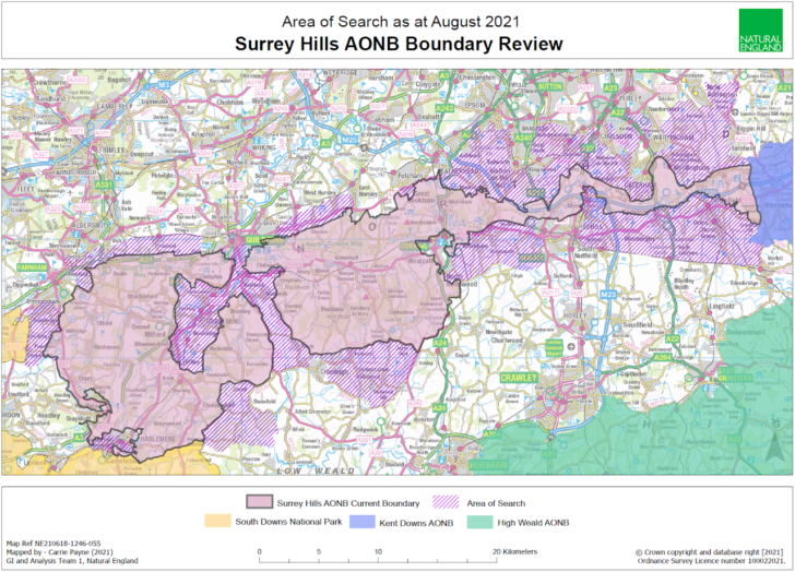 Surrey Hills AONB Area Of Search