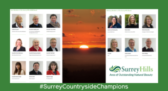 Surrey Hills board - Surrey Countryside Champions